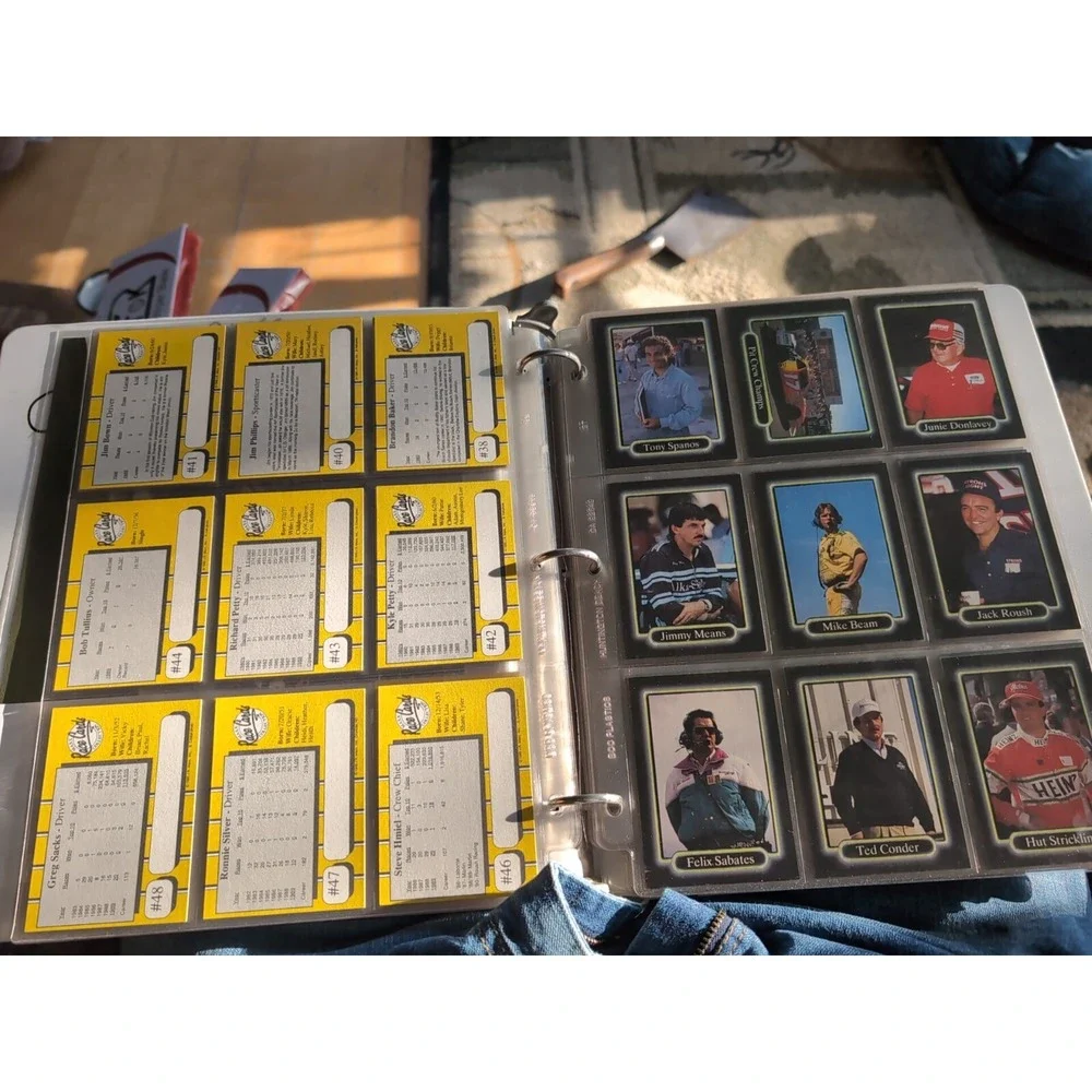 Vintage 1989 NASCAR Winston Cup Collectable Maxx Race Cards‎ 200 Set Binder